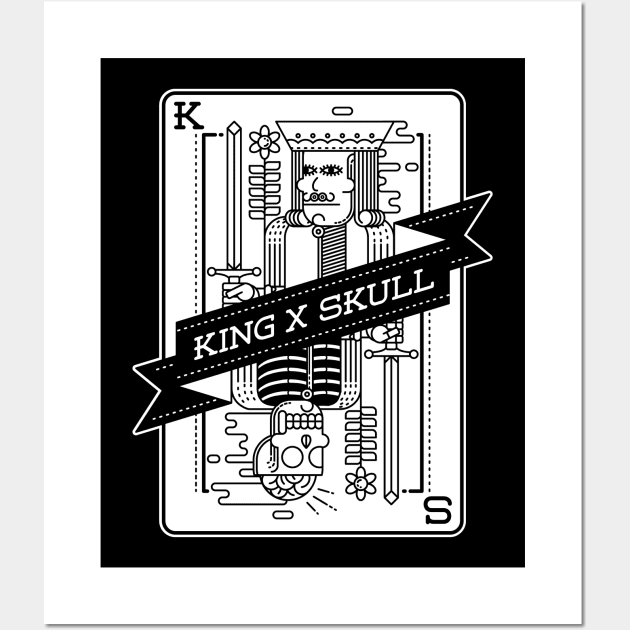 King and Skull Wall Art by quilimo